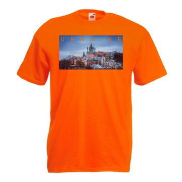 Koszulka Ukraina Ukraine Kijów XXL pomarańczowa