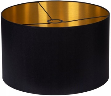 STYLOWY Abażur CZARNO ZŁOTY 30cm h20