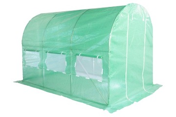 TUNEL FOLIOWY 2x3,5m (7m2) STELAŻ + FOLIA ZIELONA)