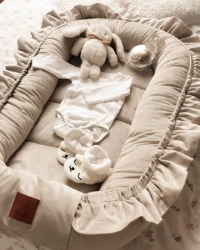 INFANTILO BABY COCOON БАРХАТ С РЮШАМИ