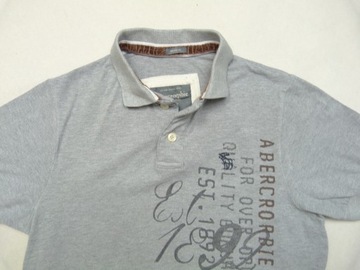 Abercrombie&Fitch Muscle A&F szar męska bawełniana koszulka polo polówka XL