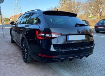 Диффузор заднего бампера Skoda Superb 15+