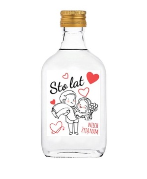 Мини-наклейки Wedding Vodka 100мл 65шт+3 БЕСПЛАТНО!