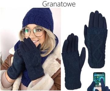 ТЕПЛЫЕ ПЕРЧАТКИ женские, УТЕПЛЕННЫЕ МЕХОМ, зимние 3в1 - ЦВЕТА