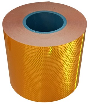 TAŚMA ODBLASKOWA SAMOPRZYLEPNA FOLIA ŻÓŁTA 15cm