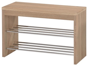 ПОЛКА ДЛЯ ОБУВИ С МЕТАЛЛИЧЕСКИМИ ПОЛКАМИ ST7 ДУБ СОНОМА