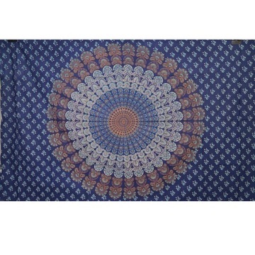 INDYJSKA NARZUTA KAPA OBRUS MANDALA 135x205 314A