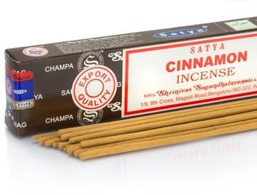 NAG CHAMPA kadzidełka PYŁKOWE SATYA 15g Cynamon