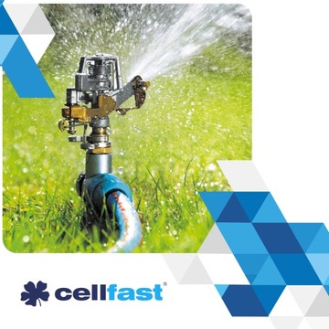 Zraszacz Ogrodowy Pulsacyjny Metalowy Cellfast LUX IDEAL Wbijany 530m2