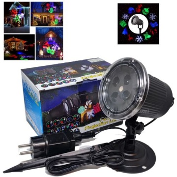 РОЖДЕСТВЕНСКИЙ СВЕТОДИОДНЫЙ ПРОЕКТОР 12 СЛАЙДОВ ВОДОНЕПРОНИЦАЕМОЕ ЛАЗЕРНОЕ ОСВЕЩЕНИЕ ДОМА