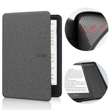 Etui do Kindle Paperwhite 5 silikonowy tył szary