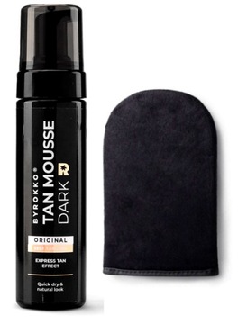 ByRokko Tan Mousse Dark 200 ml pianka samoopalająca + RĘKAWICA