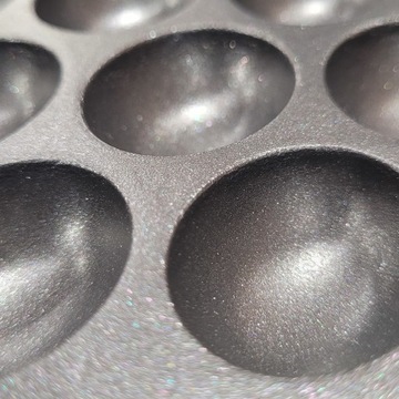 GOFROWNICA bąbelkowa patelnia Bubble Waffle Chrupiące gofry zawijane Puffs