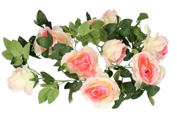 ИСКУССТВЕННЫЕ ЦВЕТЫ РАСТЕНИЯ ГИРЛАНД 210СМ РОЗА РОЗЫ