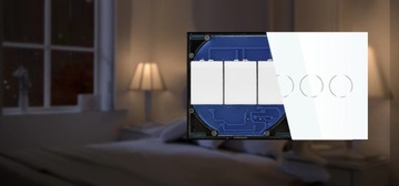 1-контурный сенсорный переключатель ZigBee TUYA RTX SH# без N