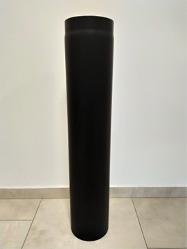 PRODMAX CZARNA RURA FI 120mm x 1000mm KOMINOWA DYMOWA SPALINOWA 100cm 1m