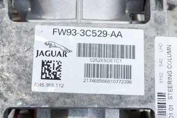 JAGUAR F-TYPE COUPE X152 ELEKTRICKÁ SLOUPEC ŘÍDÍCÍ FW93-3C529-AA LHD 2