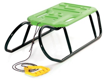 Metalowe sanki tradycyjne Prosperplast Little Beetle zielono-czarne
