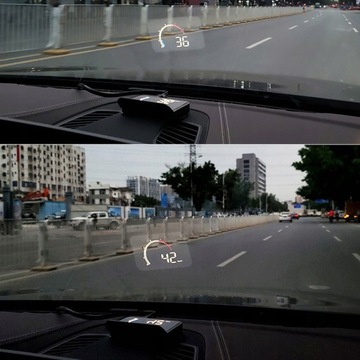 HUD ASH-4C SAMOCHODOWY WYŚWIETLACZ ZEGAR PRĘDKOŚCIOMIERZ 5.5'' OBDII OBD2