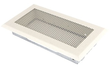 Kratka kominkowa wentylacyjna 10x20 cm krem