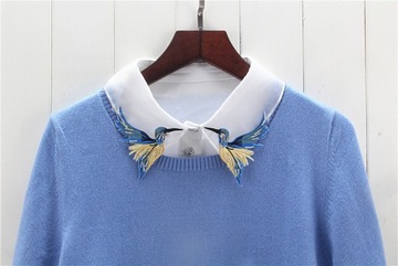 IMITACJA KOŁNIERZYKA KOŁNIERZYK HAFT PTAKI