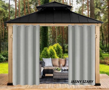 ZASŁONA OGRODOWA 260x155 WODOODPORNE ZASŁONY OGRODOWE NA PRZELOTKACH TARAS