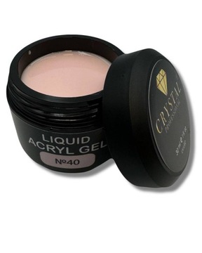 Żel do wzmocnienia paznokci Liquid Acryl Gel 40 CRYSTAL PROFESSIONAL 15ml
