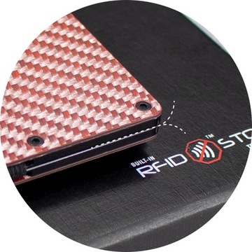 Aluminiowe ETUI na Karty Kredytowe z Klipsem RFID BLOCK do Torebki / KORUMA