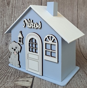 Skarbonka XXL z imieniem, prezent na ROCZEK, CHRZEST, URODZINY