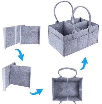 Фетровый органайзер для подгузников, многофункциональная сумка для мамы малыша