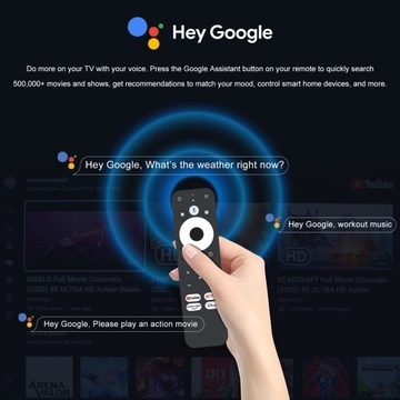 ТВ-приставка HAKO Pro Netflix и Google Voice Android dtv 11