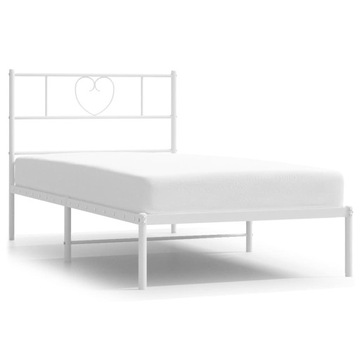 Łóżko metalowe VidaXL 355502 75x190 biały