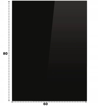 SZYBA HARTOWANA PODSTAWA POD PIEC KOMINEK 80X60