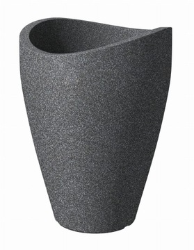 Wysoka donica Scheurich wys. 67 czarny granit