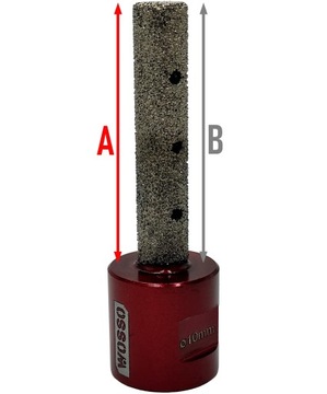 FREZ PILNIK DIAMENTOWY 10 mm DO GRESU GLAZURY OKRAGLY WALEC TARNIK 10mm M14