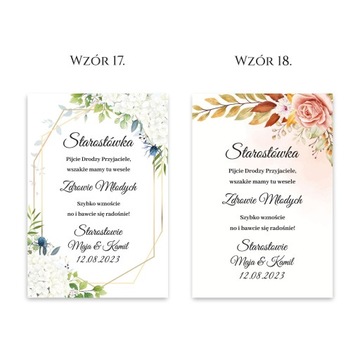 Подвески-бутылки STAROSTÓWKA свадьба свадьба 24x