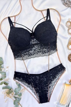 Elegancka seksowna bielizna komplet push up