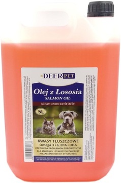 OLEJ Z ŁOSOSIA 100% NATURALNY BEZ KONSERWANTÓW 5 L