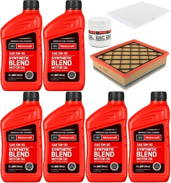 MOTORCRAFT 5W30 5,7L + FILTRY EDGE 2,0 2015-2023