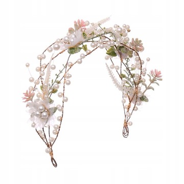 1pc Kwiatowy wianek z pałąkiem głowę Ślub Tiara
