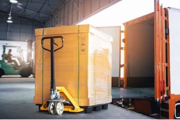 PALECIAK KRÓTKI 800 mm MOCNY 2500 kg WÓZEK PALETOWY RĘCZNY 2,5T KOŁA GUMOWE