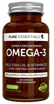 Igennus Omega-3 kwasy EPA DHA 60 kapsułek
