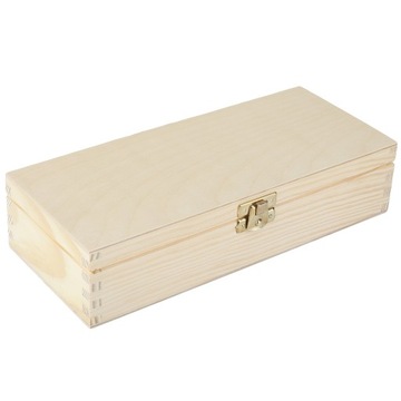 Деревянный ящик с замком, 24х10,5х5,7см.