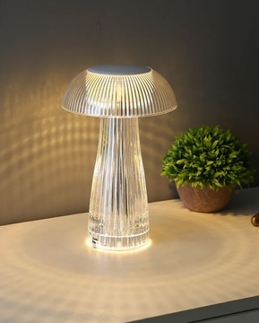 КРИСТАЛЛ СВЕТОДИОДНАЯ НАСТОЛЬНАЯ ЛАМПА ГРИБОВЫЙ СЕНСОР RGB ПУЛЬТ ДУ USB