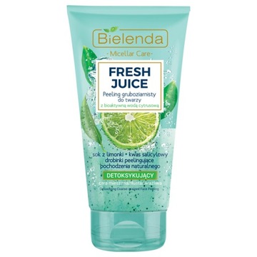 Bielenda Fresh Juice Peeling gruboziarnisty z wodą cytrusową Limonka 150g