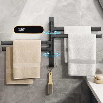 4-РУЧНАЯ НАСТЕННАЯ ВЕШАЛКА ДЛЯ ПОЛУЧЕНИЙ ДЛЯ ВАННОЙ, LOFT, ВРАЩАЮЩАЯСЯ