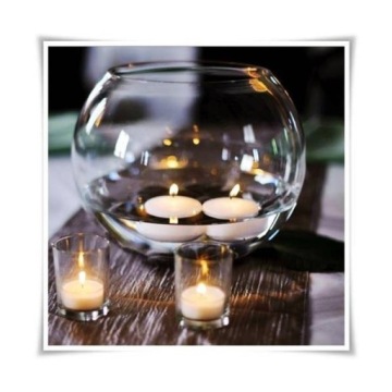 Декоративная стеклянная шаровая ваза Д-20 см В-17 см