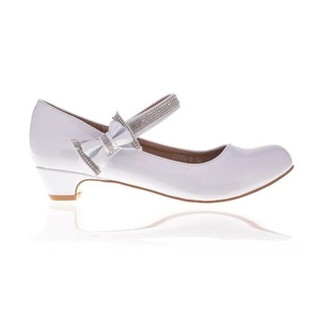 CZÓŁENKA NA SZPILCE OBCASIE DLA DZIEWCZYNKI KOMUNIJNE BUTY PANTOFELKI R 33