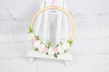 Цветочный венок-обруч для украшения дома в стиле ЦВЕТА