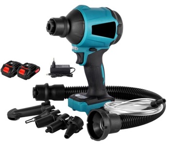 Электрический вентилятор и пылесос 21 В со светодиодной подсветкой, 2 батареи